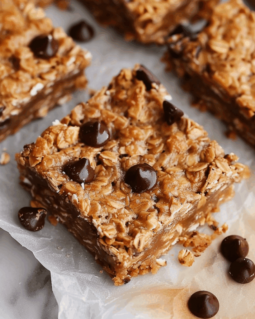 Healthy Chocolate Chip Oat Bars