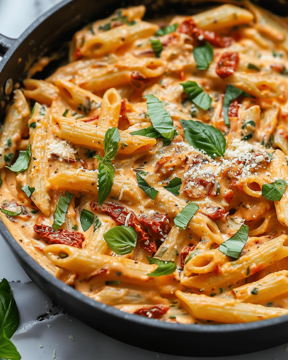 Vegan Creamy Sun-Dried Tomato Pasta Recipe