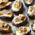 Mascarpone Stuffed Dates with Maple Drizzle