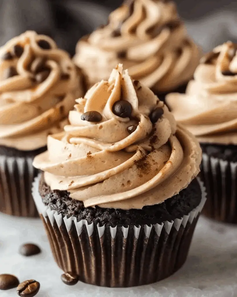 Espresso Cupcakes with Espresso Frosting