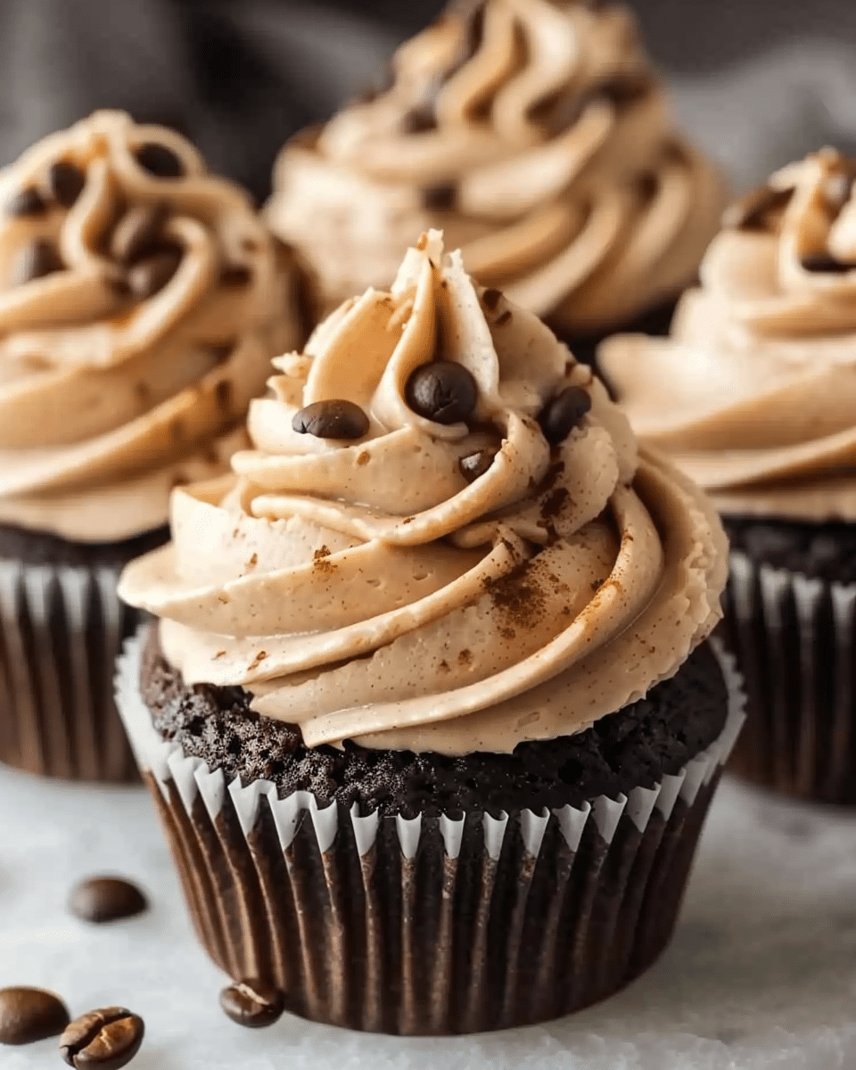 Espresso Cupcakes with Espresso Frosting