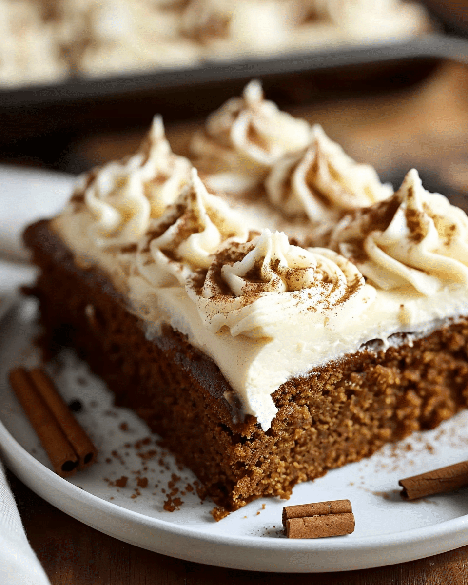 Gingerbread Cake with Luscious Cream Cheese Frosting