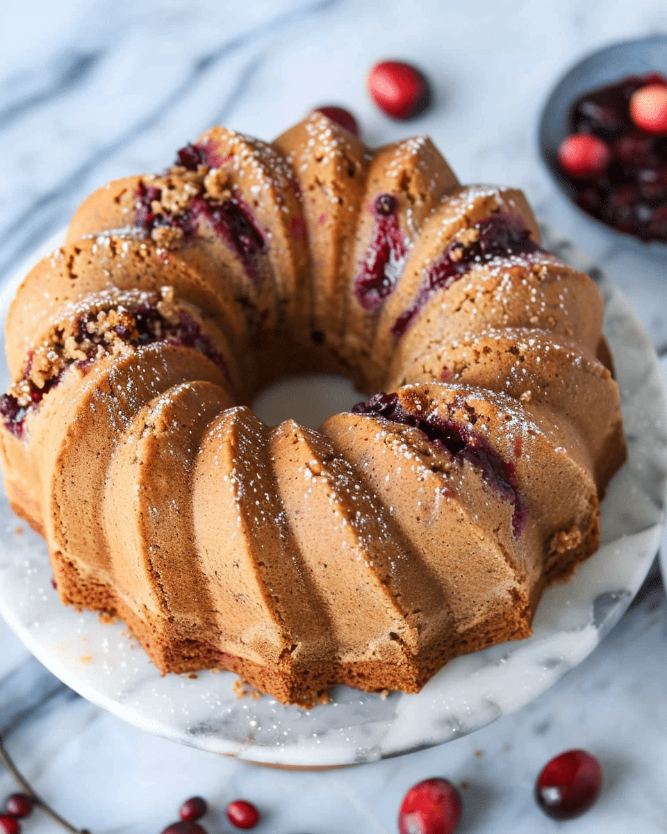 Leftover Cranberry Sauce Greek Yogurt Coffee Cake