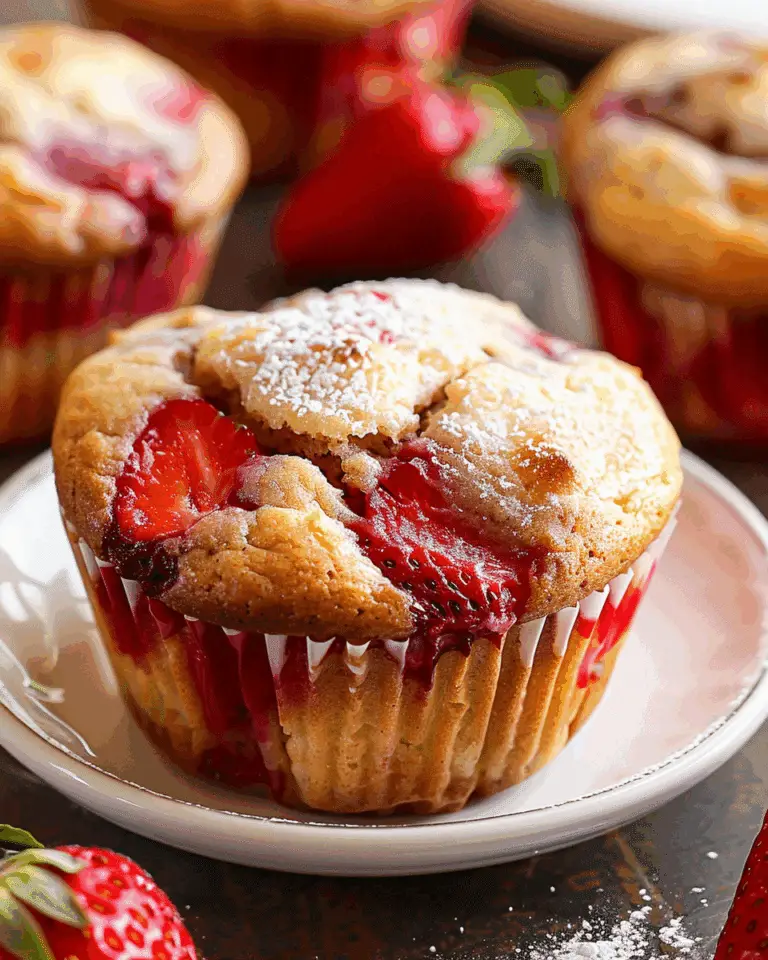 High Protein Strawberry Cottage Cheese Muffins