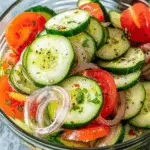 Marinated Cucumbers, Onions, and Tomatoes