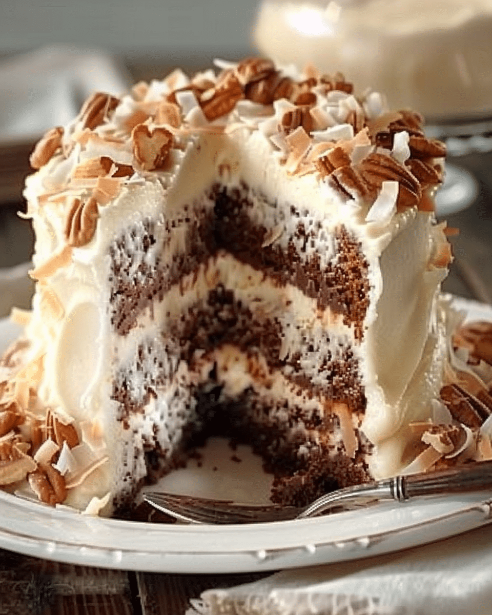 White German Chocolate Cake