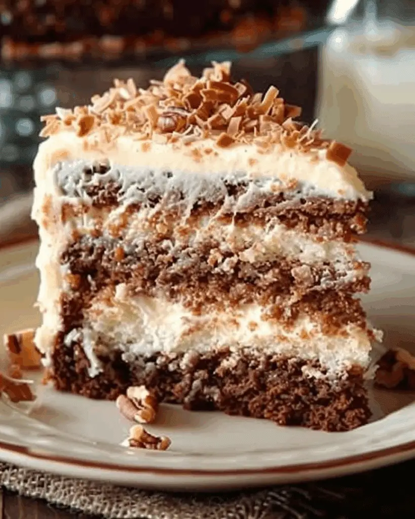 White German Chocolate Cake