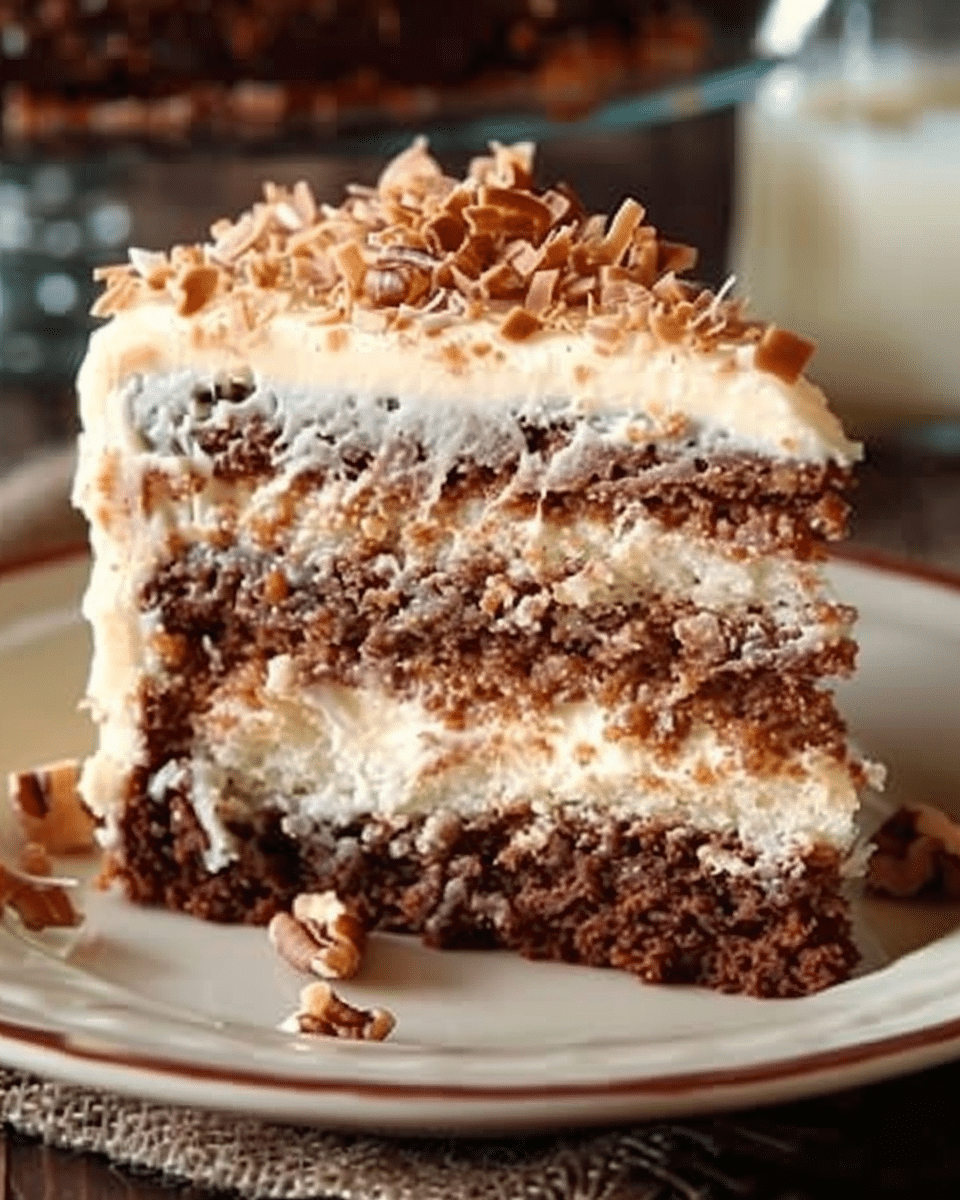 White German Chocolate Cake
