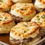 Baked French Dip Biscuits