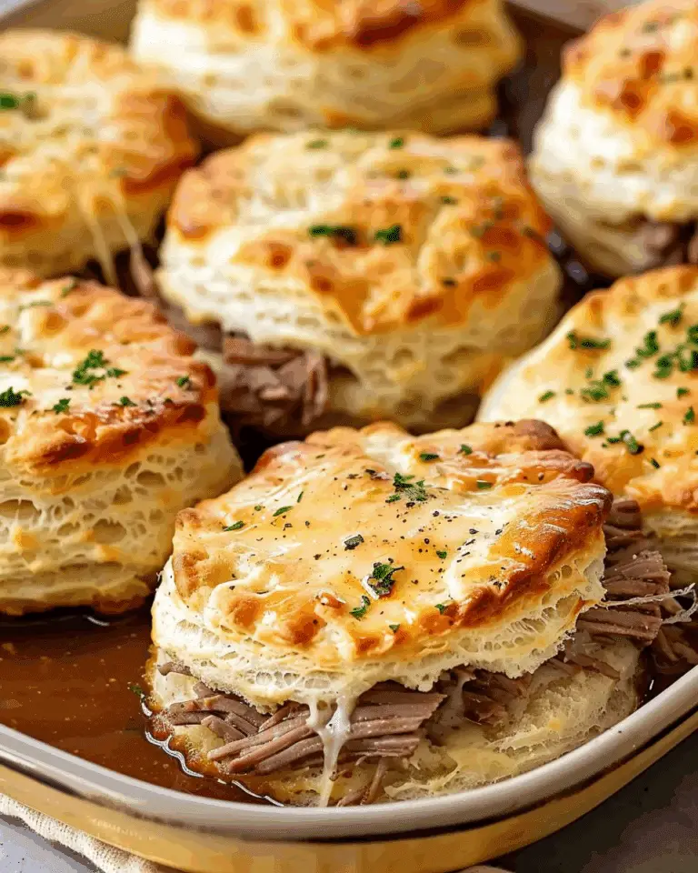 Baked French Dip Biscuits