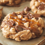 Peanut Butter Chocolate Caramel Cookies