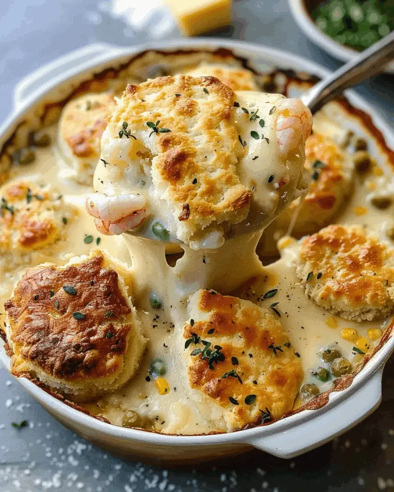Cheddar Bay Biscuit Seafood Pot Pie