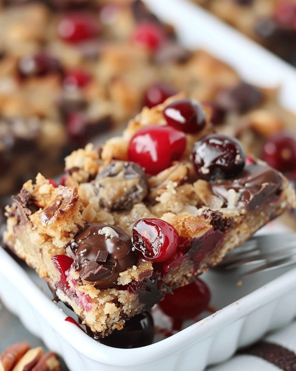 Cherry Coconut Magic Bars