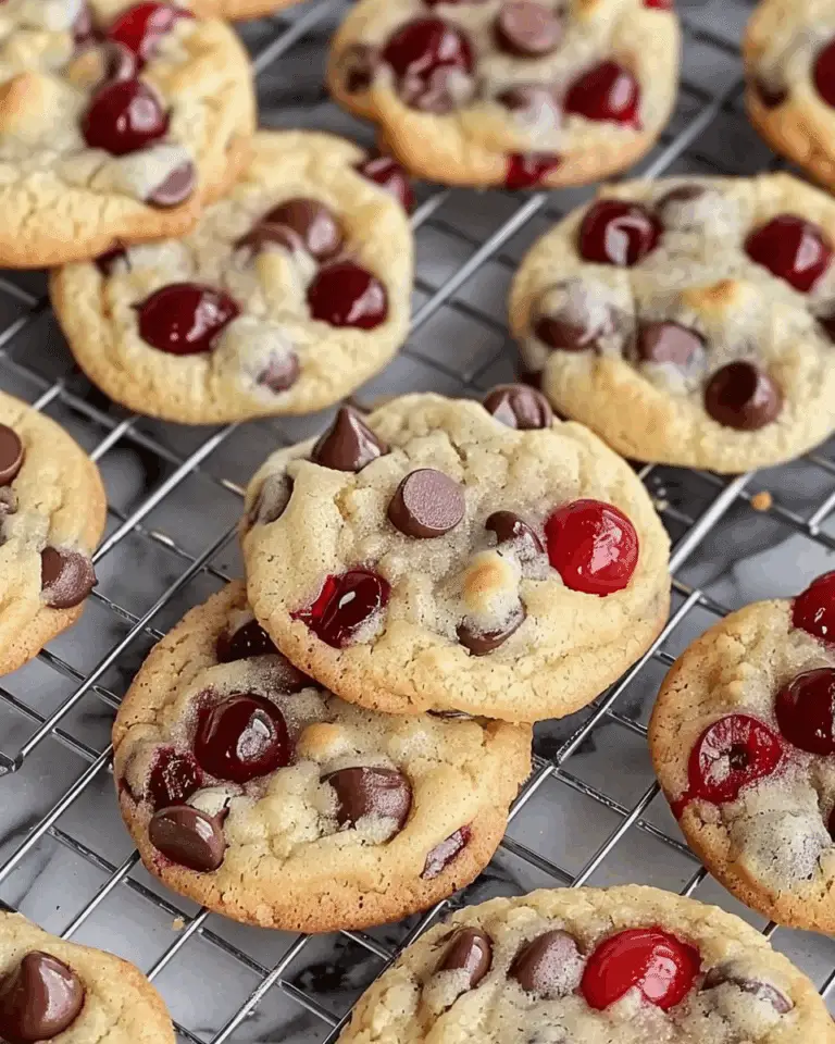 Maraschino Cherry Chocolate Chip Cookies