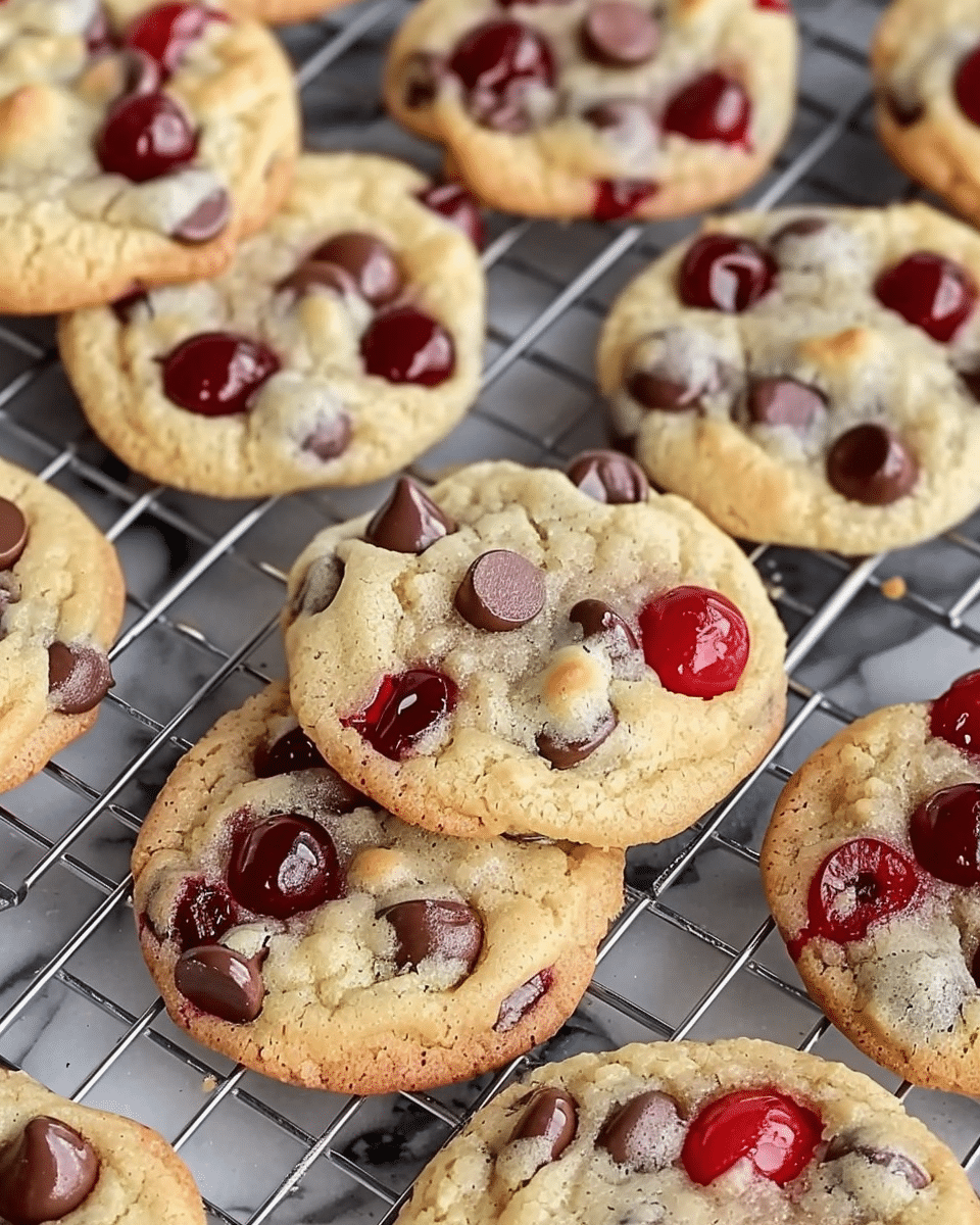 Maraschino Cherry Chocolate Chip Cookies