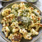 Parmesan Pesto Roasted Cauliflower