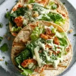 Smash Chicken Caesar Tacos