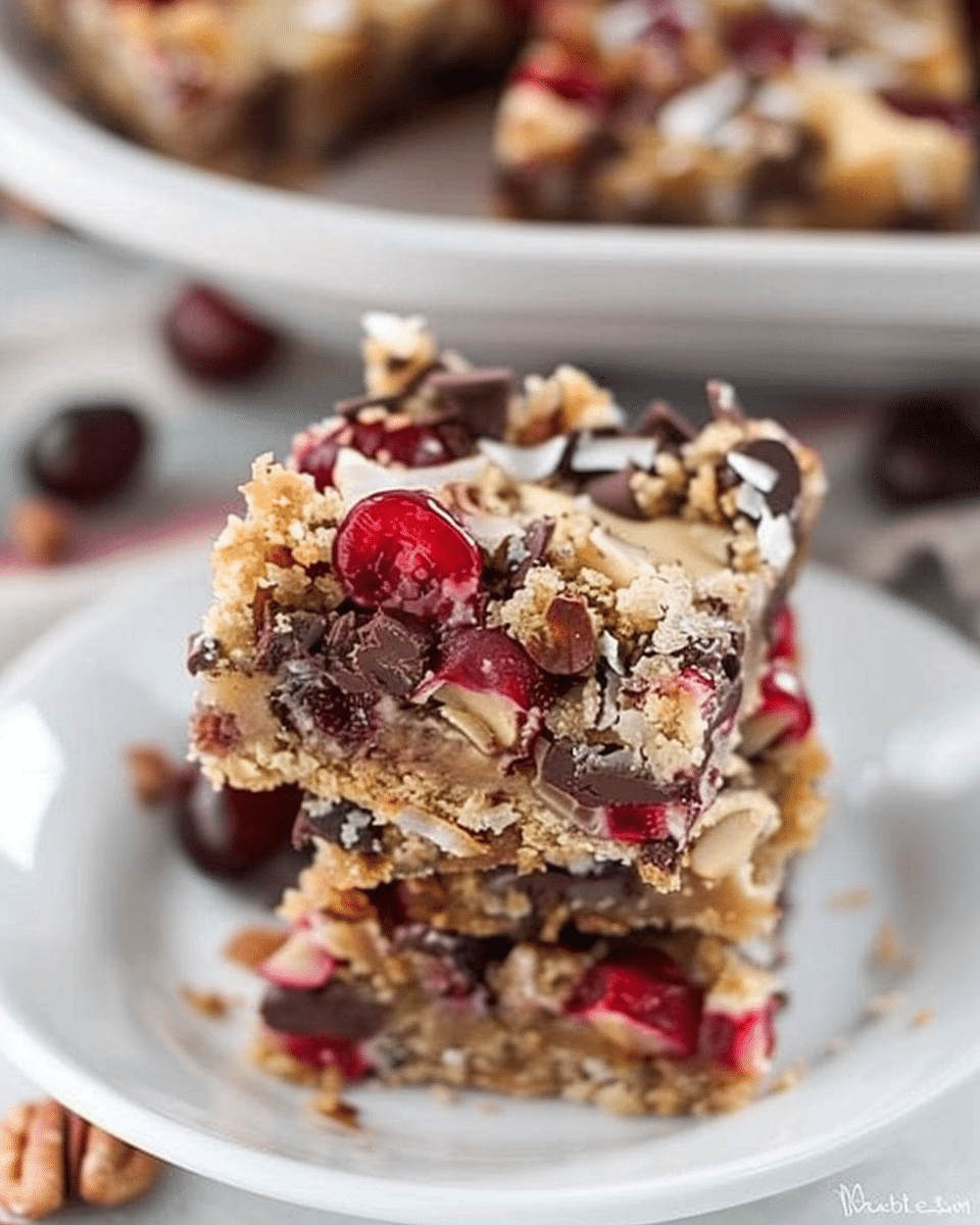 Cherry Coconut Magic Bars