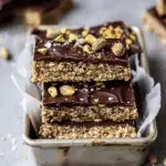 Salted Dark Chocolate Pistachio Quinoa Crunch Bars