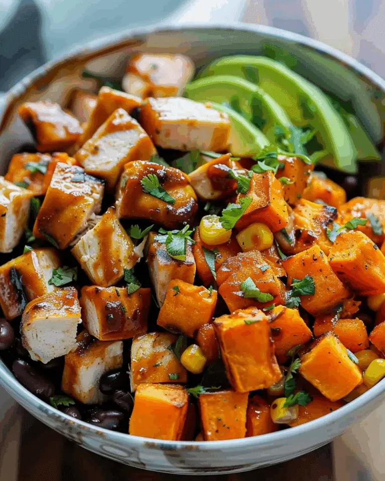 BBQ Chicken Sweet Potato Bowl