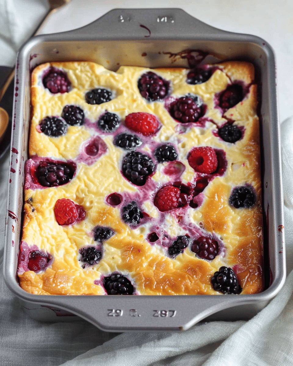 Berry Baked Yogurt