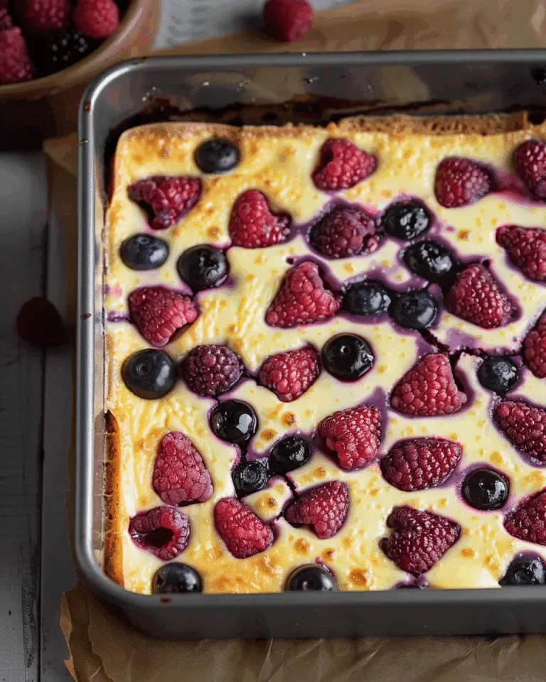 Berry Baked Yogurt