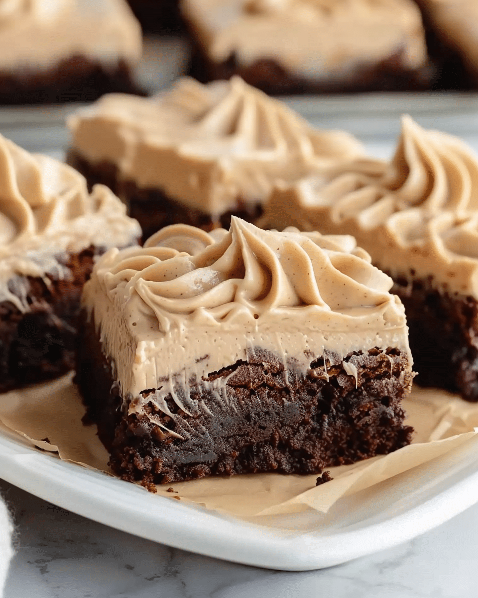 Frosted Coffee Brownies