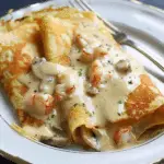 Seafood Crêpes with Béchamel Sauce