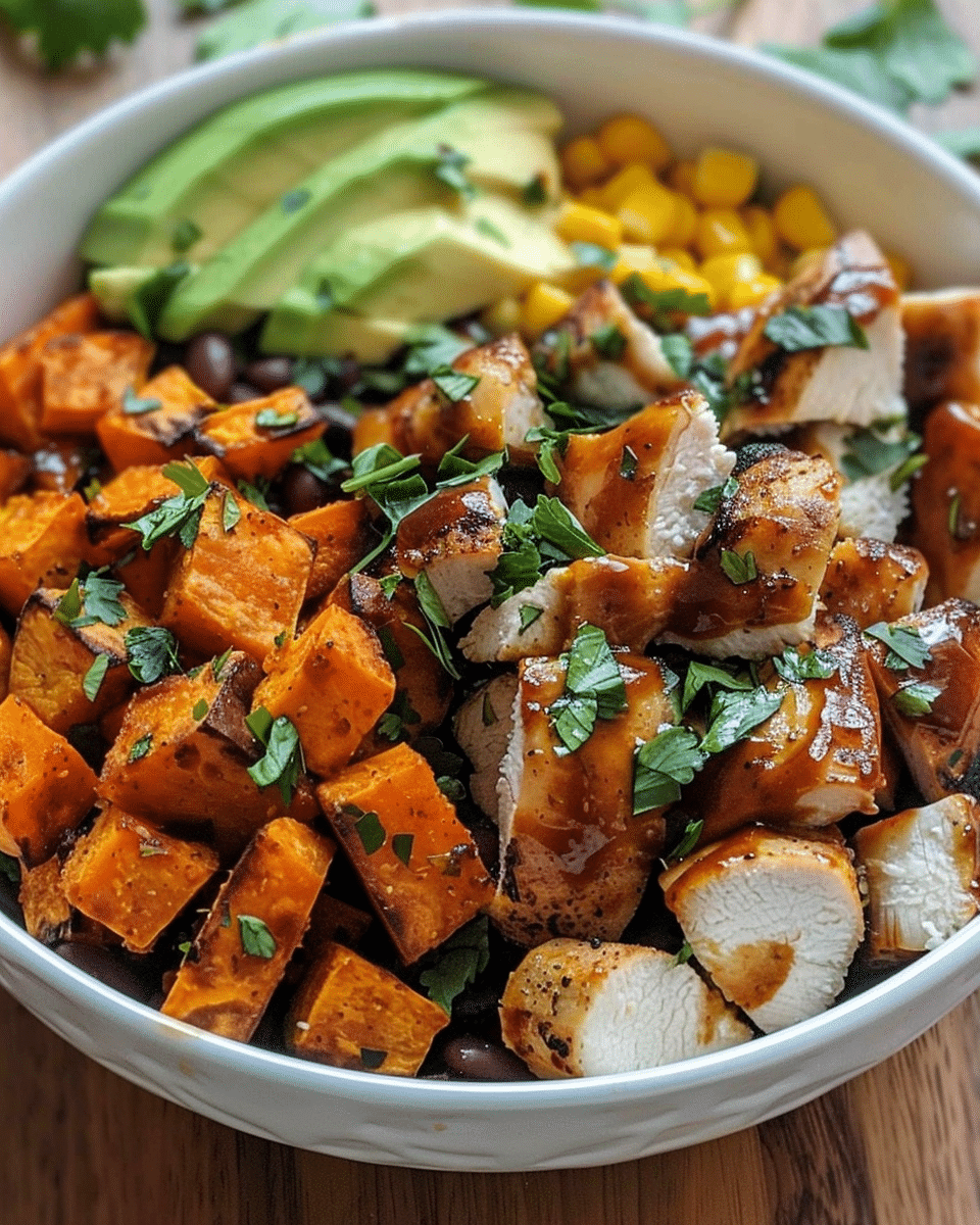 BBQ Chicken Sweet Potato Bowl