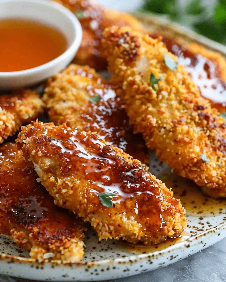 Baked Crunchy Hot Honey Chicken