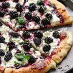 Blackberry Basil Ricotta Pizza