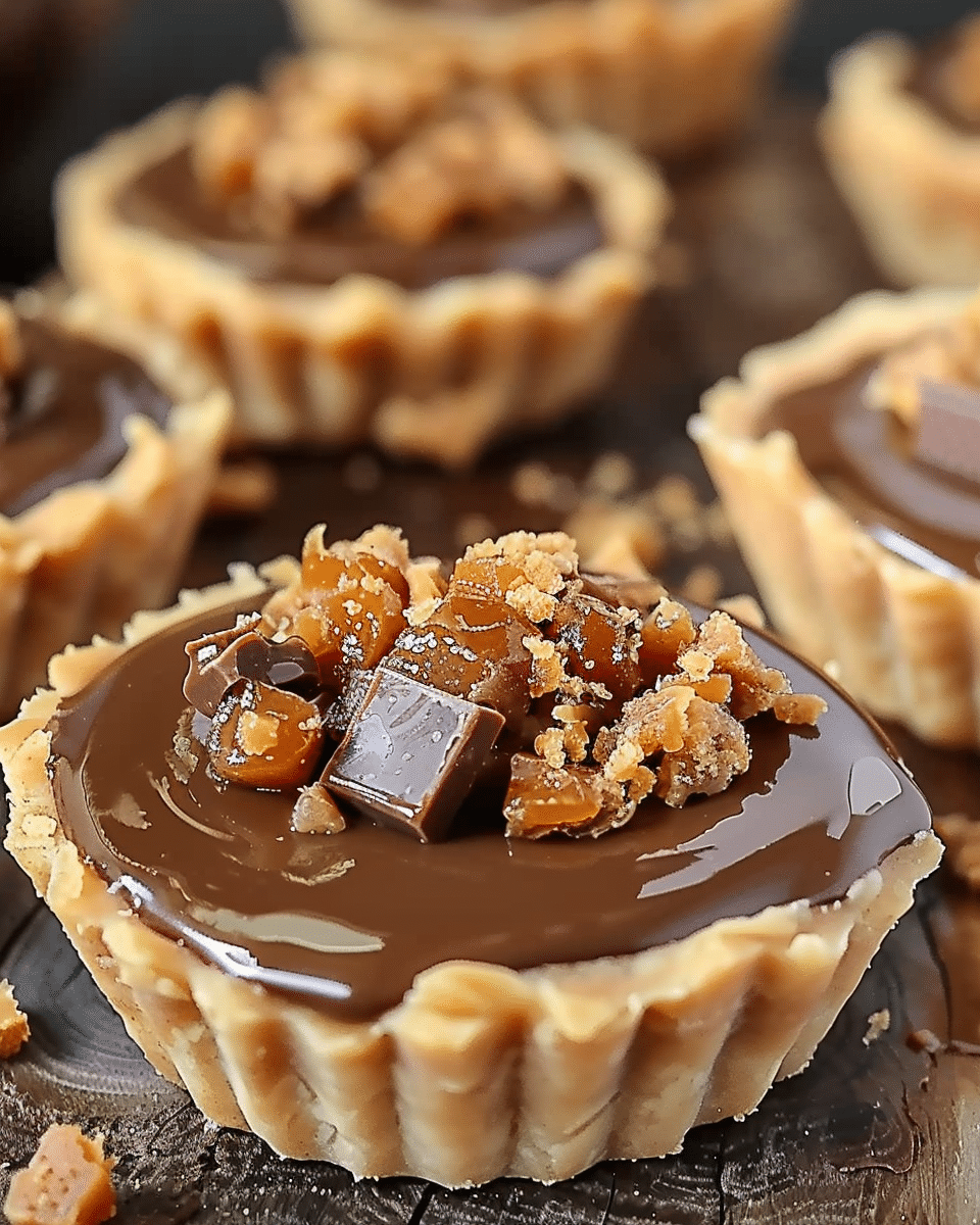 Butterfinger Caramel Crunch Mini Pies