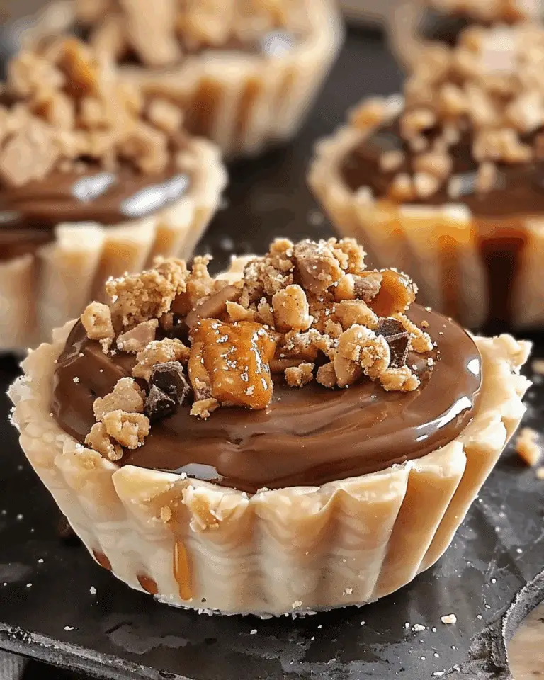 Butterfinger Caramel Crunch Mini Pies