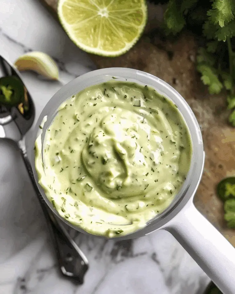 Peruvian Green Sauce (Aji Verde)