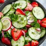 Cucumber Strawberry Salad