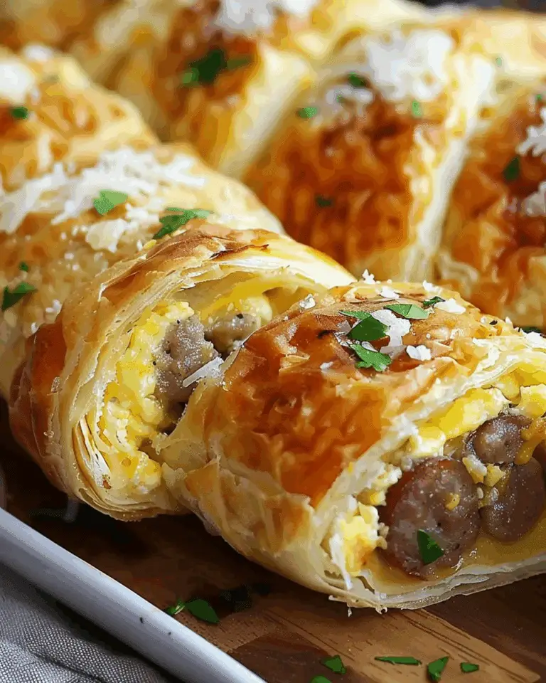 Sausage Egg Cheese Breakfast Roll Ups