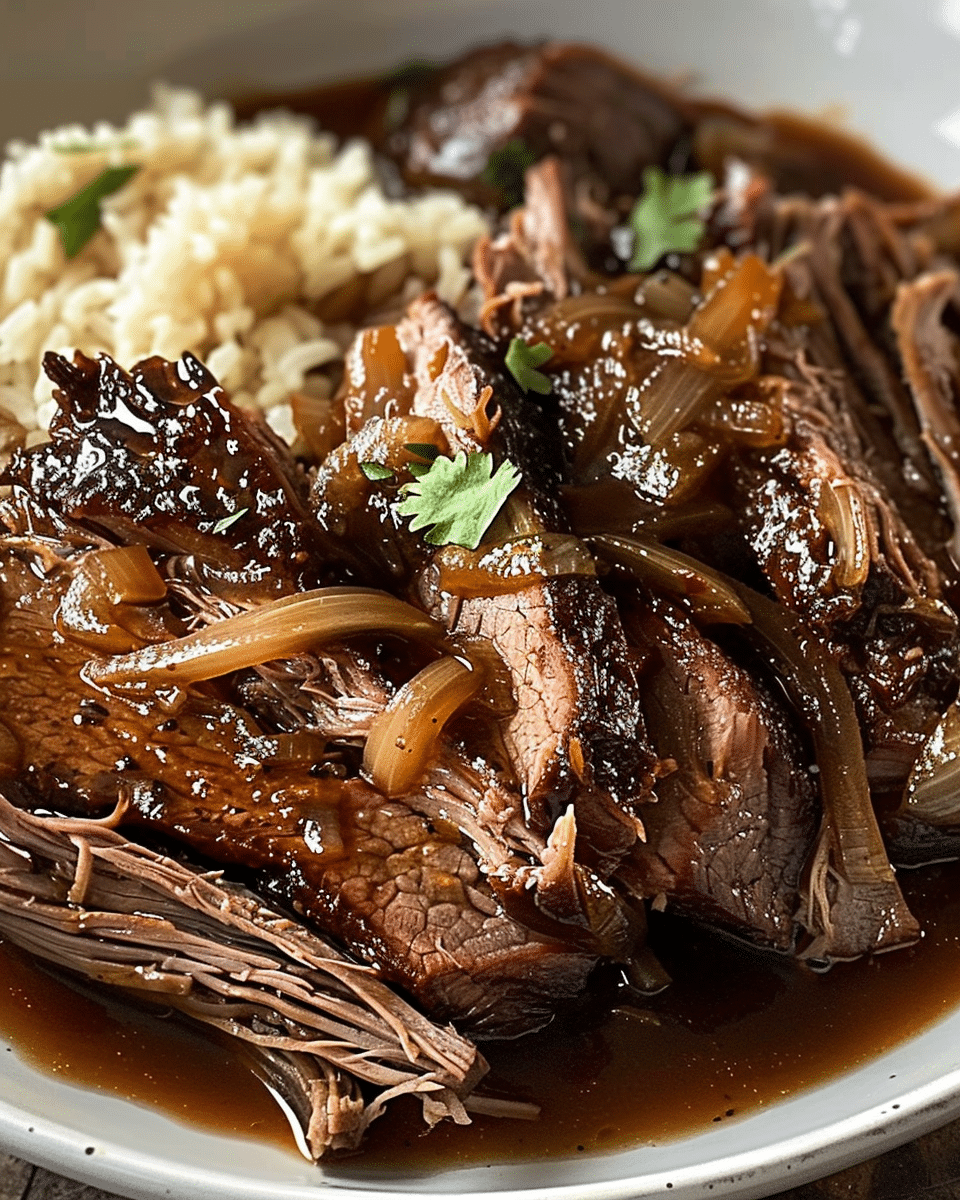 Caramelized Pulled Beef Brisket