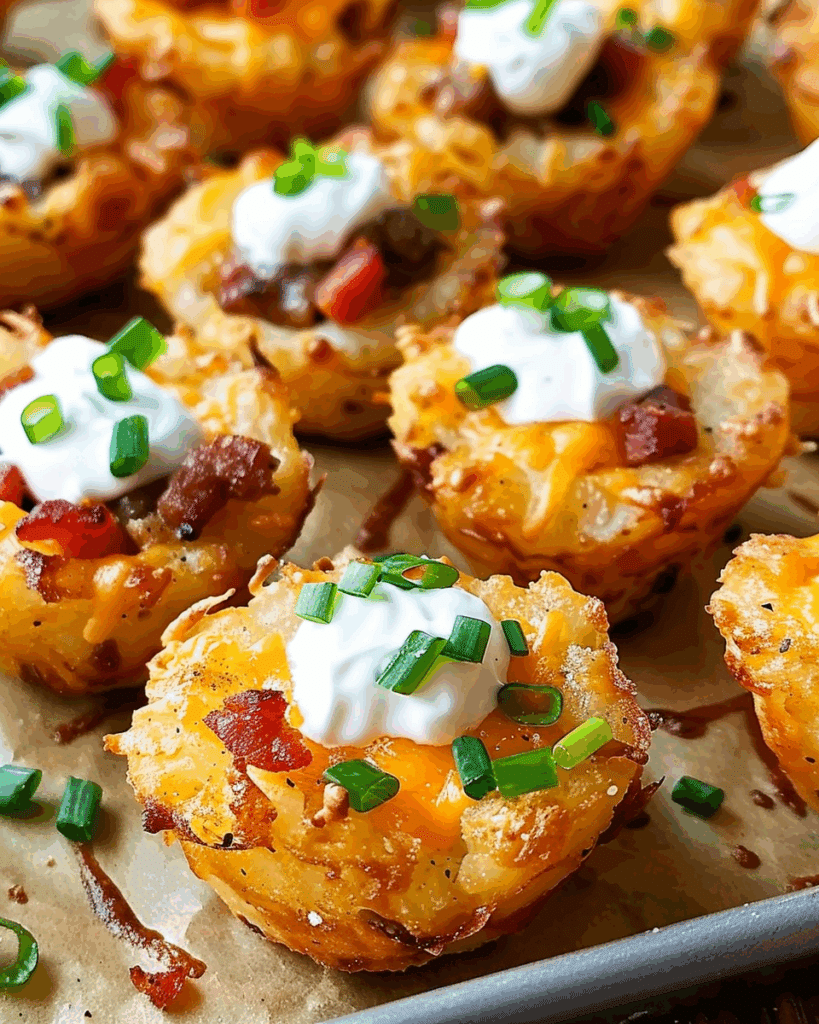 Tater Tot Appetizer Cups