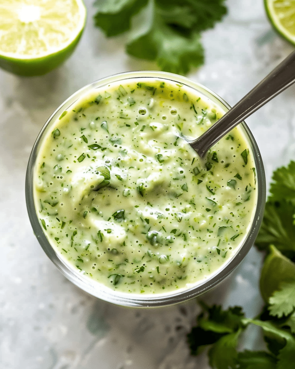 Peruvian Green Sauce (Aji Verde)