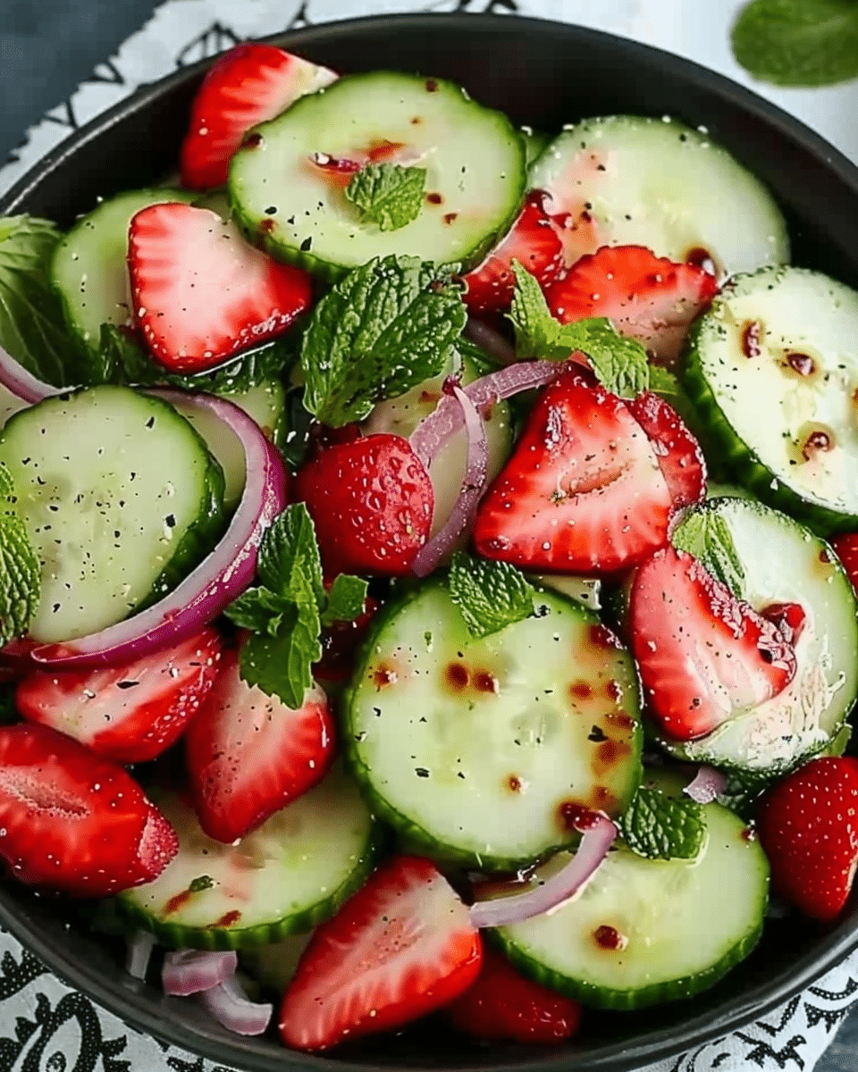 Cucumber Strawberry Salad