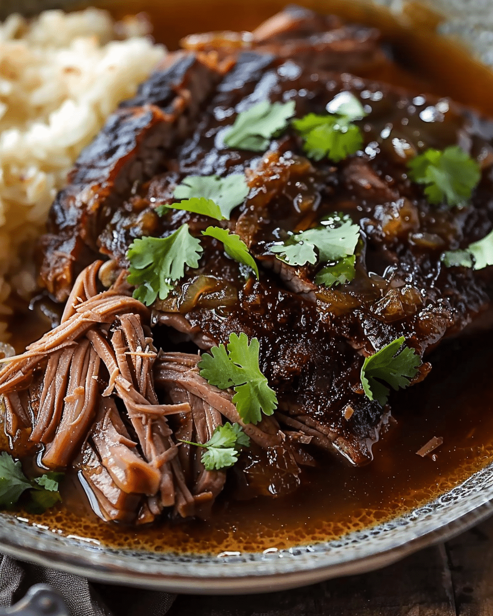 Caramelized Pulled Beef Brisket