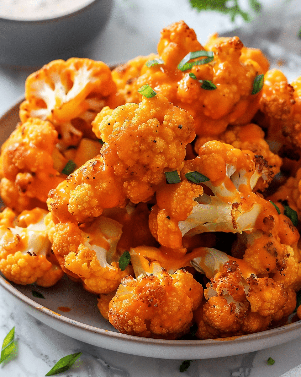 Air Fryer Buffalo Cauliflower