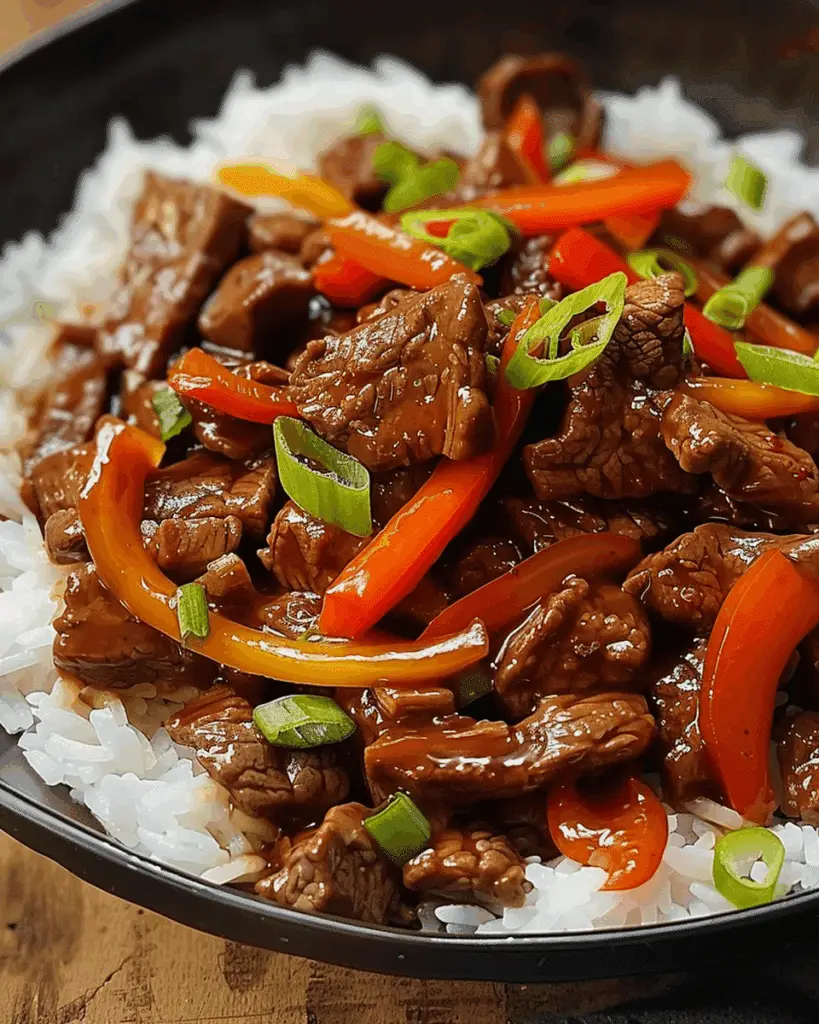 Beef in Black Bean Sauce