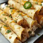 Crispy Jalapeño Popper Chicken Taquitos