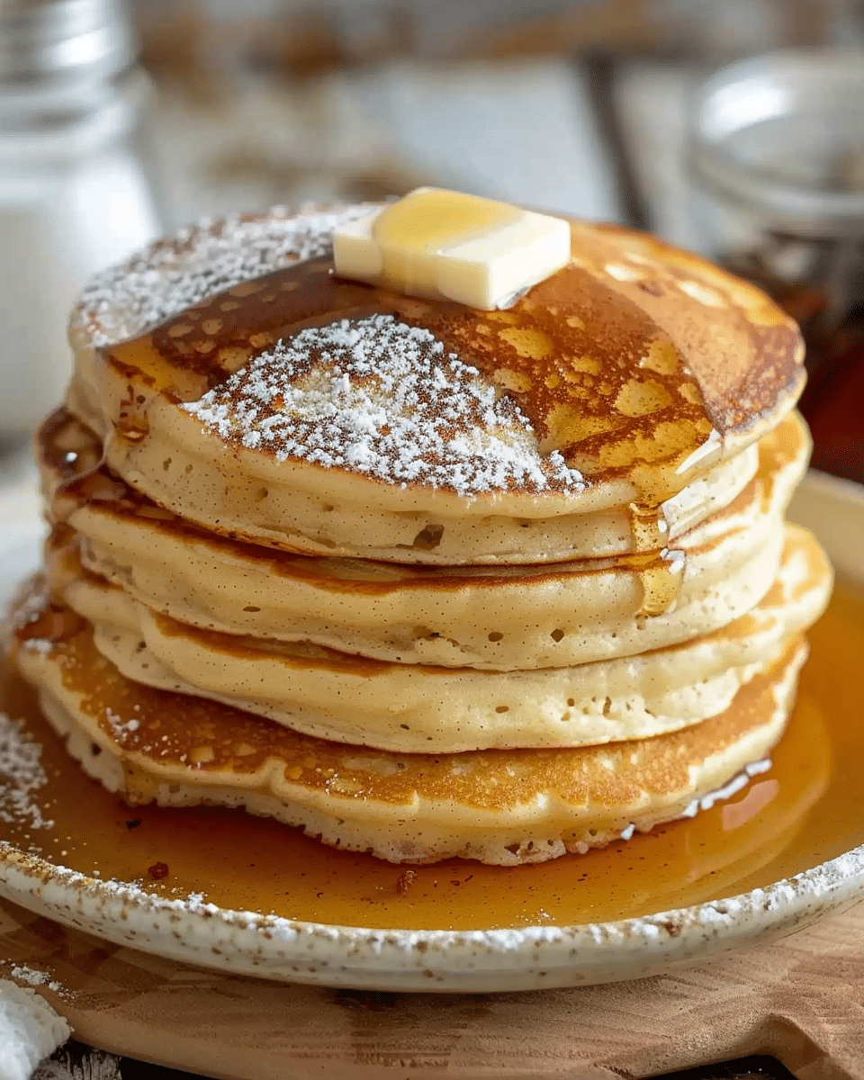 Vanilla Cinnamon Buttermilk Pancakes