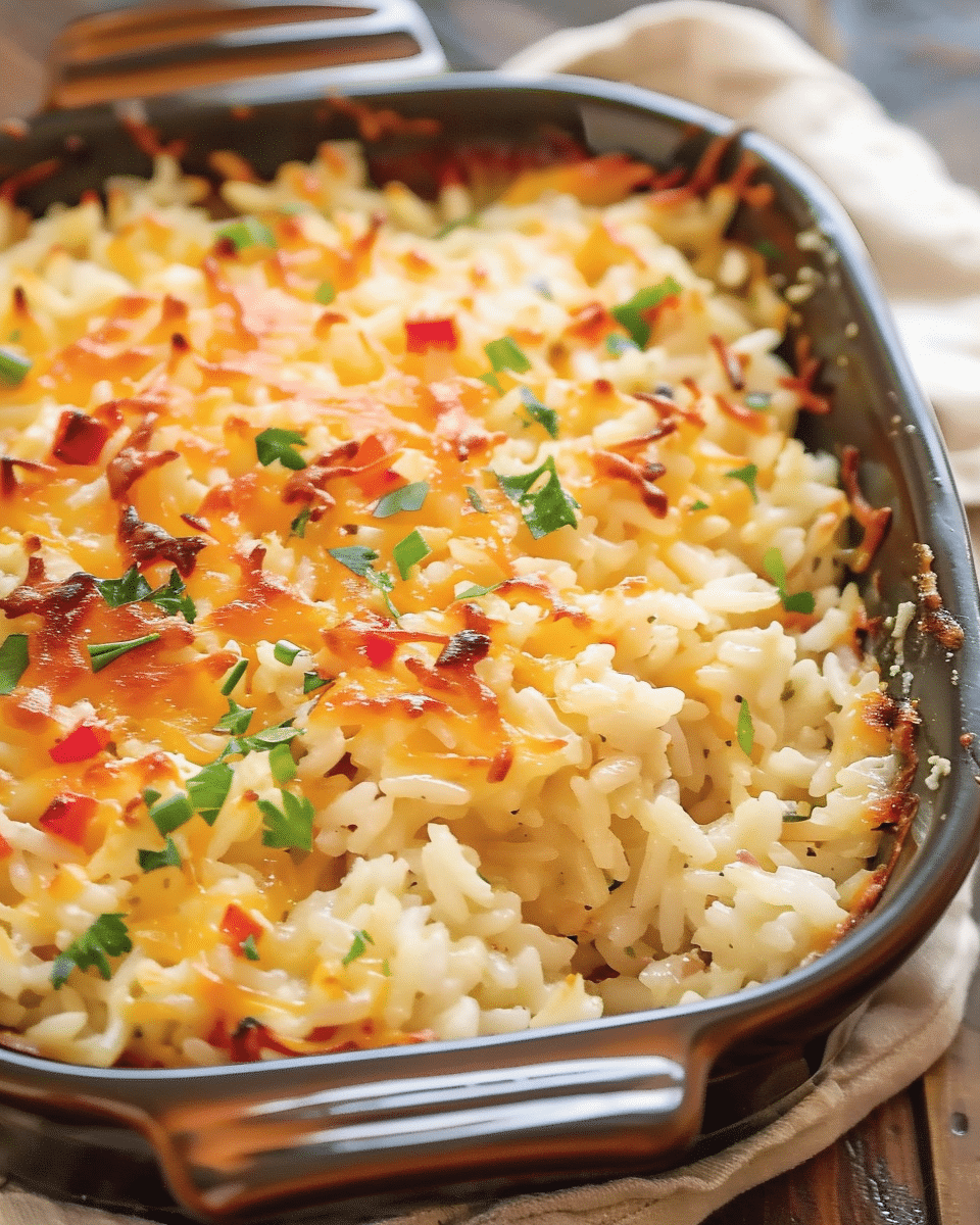 Pepper Jack Rice Bake
