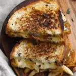 Caramelized Onion Apple Grilled Cheese Sandwich