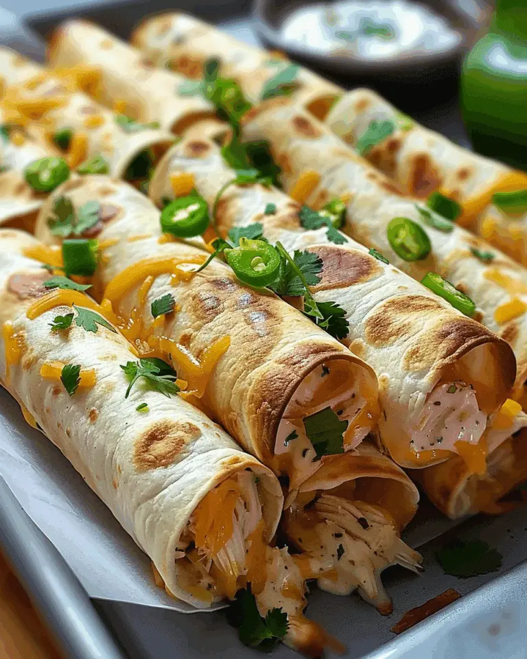 Crispy Jalapeño Popper Chicken Taquitos