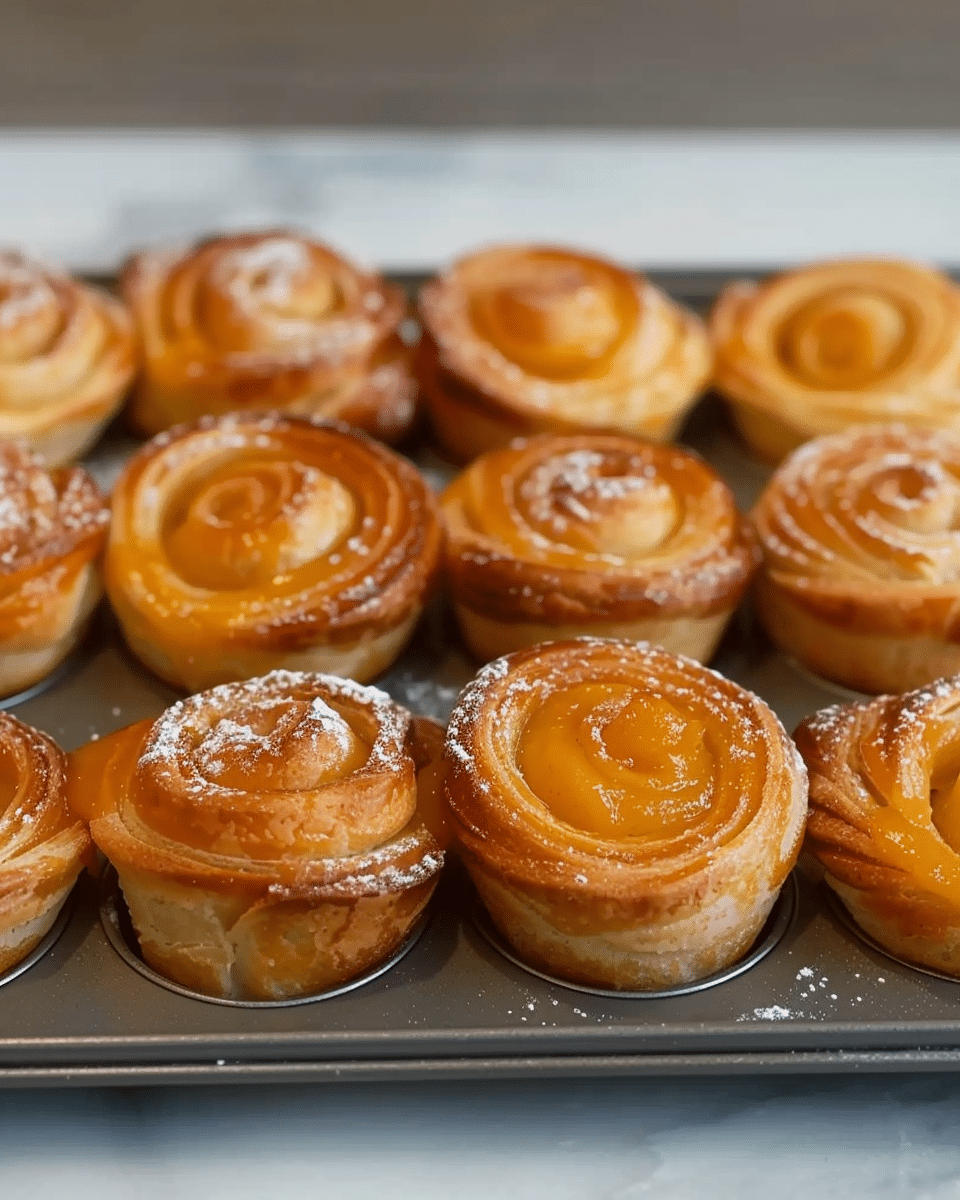 Peach Pie Cruffins Twist