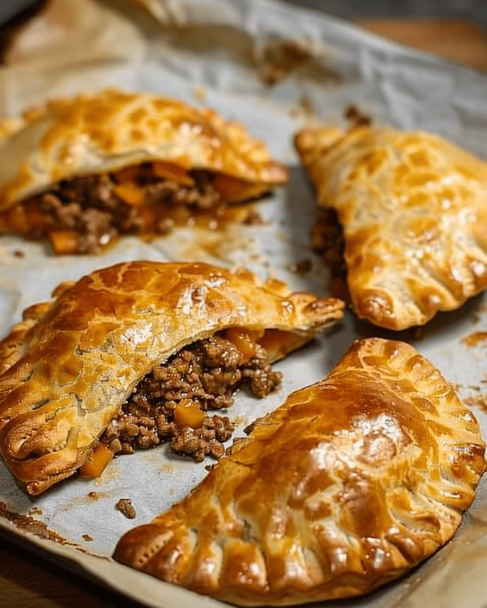 Savoury Beef and Cheese Turnovers
